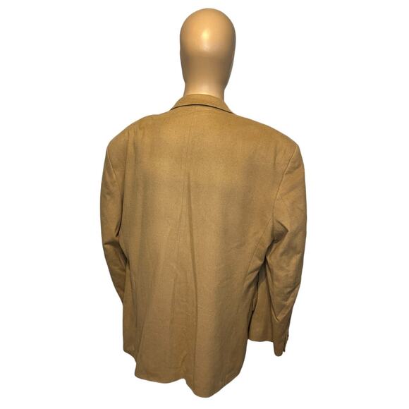 Alexandre of England Cashmere Coat Mens Size 48 Brown Fine Quality Suit Jacket - Picture 5 of 10